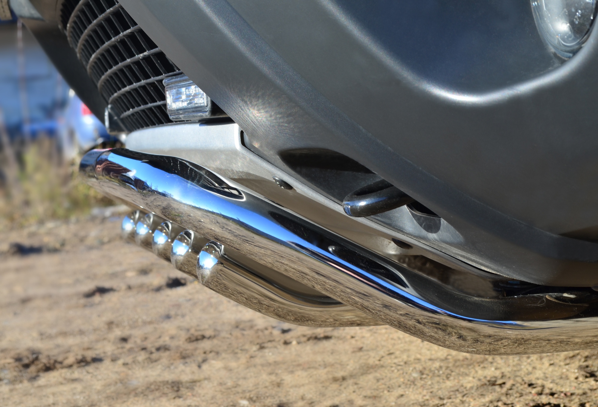 Фото Защита переднего бампера d42 волна+зубы RENAULT Duster 4x4 2011-2014