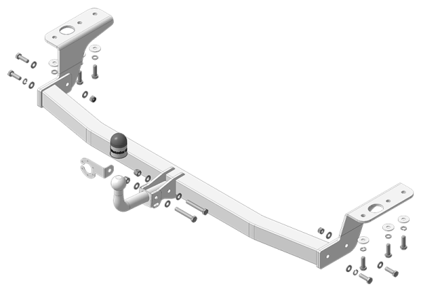 фото Фаркоп Мотодор полностью оцинкованный на KIA Carnival 2021-