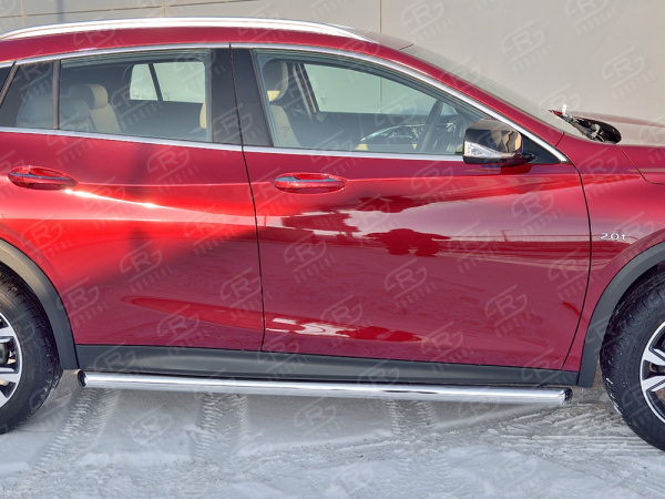 Фото Пороги труба d63 (вариант 1) INFINITI QX30 2016