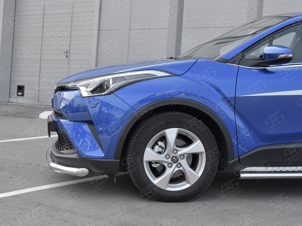 Фото Защита переднего бампера d63 секции TOYOTA C-HR 2018-