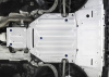 Фото Защита картера, КПП и РК Rival для Audi Q8 2019-н.в., алюминий 4 мм, с крепежом, K333.0348.1