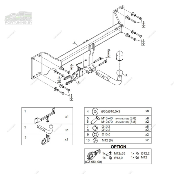Фаркоп Steinhof (Польша) для Audi e-tron (2018-) "GEN/ GEA (Sportback)"