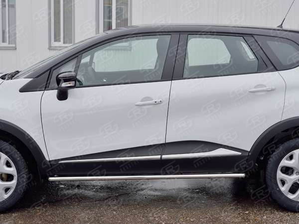 Фото Пороги труба d42 (вариант 3) RENAULT KAPTUR 2016