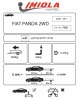 Фаркоп Imiola для FIAT Panda 2WD 2003-2012