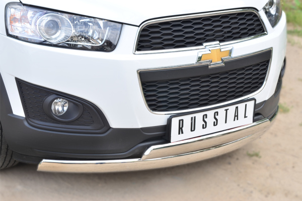 Фото Защита переднего бампера d75х42 (дуга) d75х42 (дуга) CHEVROLET Captiva 2013-2016