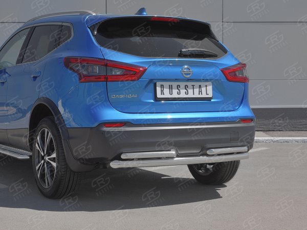 Фото Защита заднего бампера d63 дуга-d42 дуга NISSAN QASHQAI 2019-