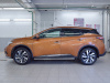 Пороги труба d42 С листом (лист нерж, проф. нерж)(вариант 3) NISSAN MURANO 2016