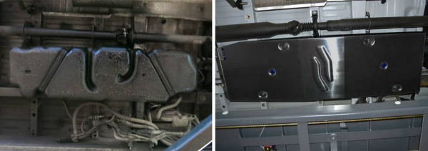 Фото Защита топливного бака Автоброня для Mercedes Benz Sprinter 2WD, V - 311CDI; 315CDI 2009-