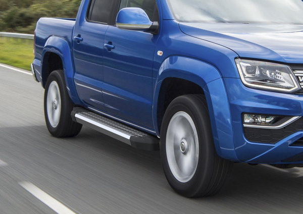 Фото Пороги алюминиевые Rival "Bmw-Style" для Volkswagen Amarok 2016-