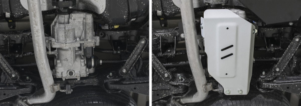 Фото Защита редуктора Rival для Kia Sorento Prime III 2015-2017 2018-н.в., алюминий 4 мм, с крепежом, 333.2376.1