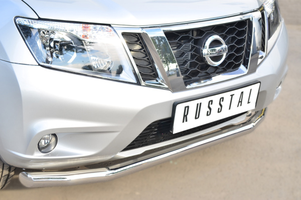 Фото Защита переднего бампера d63 (секции) NISSAN Terrano 2014-