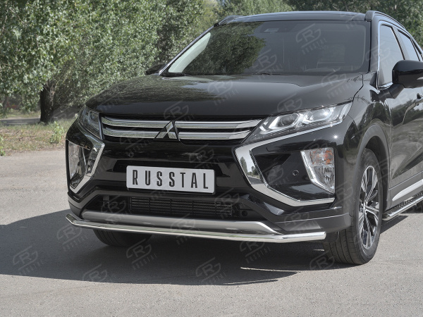 Фото Защита переднего бампера d42 секции MITSUBISHI ECLIPSE CROSS 2018-