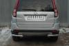 Защита заднего бампера уголки d63(секции) GREAT WALL Hover H3 2014-