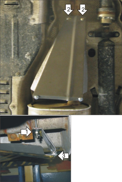 Фото Защита Motodor для катализатора Volkswagen Transporter T5 (Multivan) (2003 по наст.)