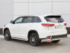 Фото Защита заднего бампера d63 секции-d42 уголки TOYOTA HIGHLANDER 2017
