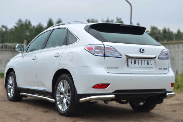Фото Защита заднего бампера уголки d63 Lexus RX270/350/450 2009-2012
