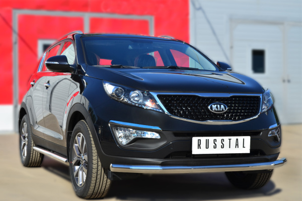 Фото Защита переднего бампера d63 (секции) KIA SPORTAGE 2010-2015