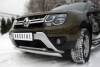 Фото Защита переднего бампера d75x42 (дуга) RENAULT Duster 2015-