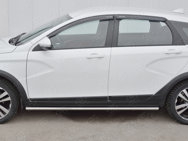 Фото Пороги труба d42 (вариант 3) LADA VESTA SW CROSS 2017-