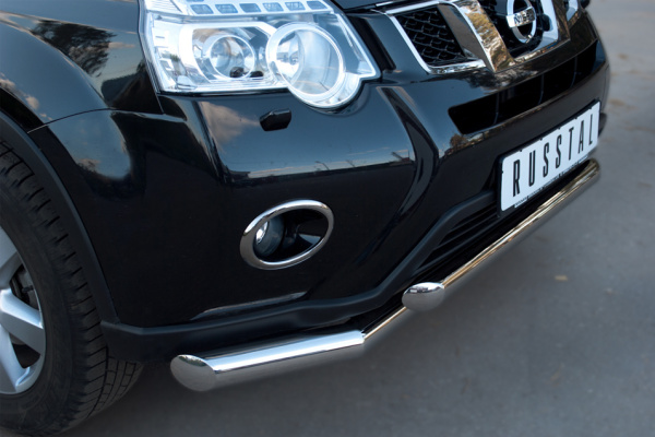 Фото Защита переднего бампера d76/63 NISSAN X-Trail 2011-2014