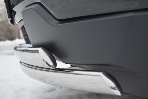 Фото Защита переднего бампера 75х42/75х42 овалы JEEP Grand Cherokee 2012