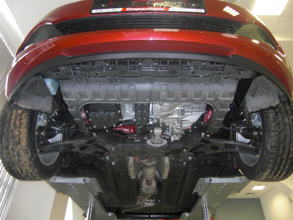 Фото Алюминиевая защита картера и КПП KIA Venga (2010 по наст.)