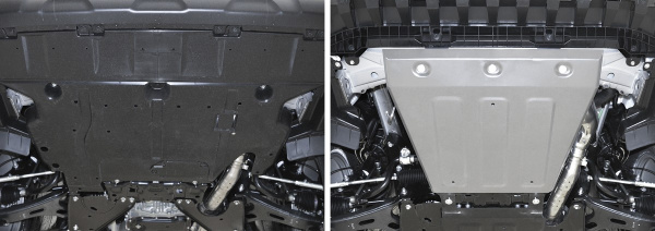 Фото Защита картера Rival для Subaru Forester V 4WD 2018-н.в., алюминий 4 мм, с крепежом, 333.5433.1