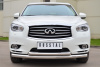 Защита переднего бампера d76 (дуга) d63 (дуга) INFINITI JX35-QX60 2013-2016