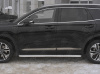 Фото Пороги труба d42 с листом (лист алюм, проф.сталь) (вариант 2) HYUNDAI SANTA FE 2018-