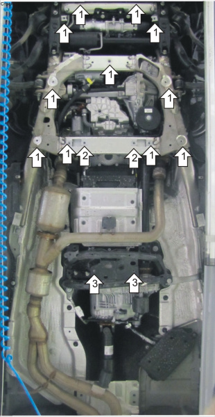 Фото Защита Мотодор для Land Rover Range Rover Vogue 2013-