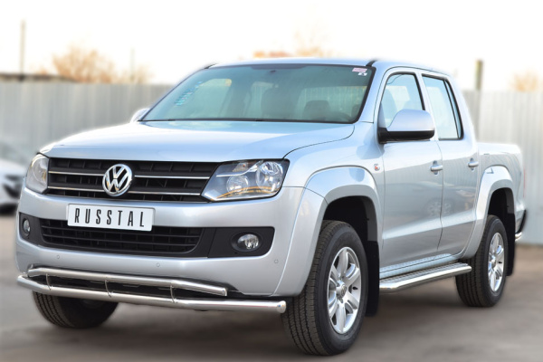 Фото Защита переднего бампера d63 (секции) d42 (секции) VOLKSWAGEN Amarok 2009-2015