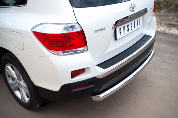 Фото Защита заднего бампера d76 TOYOTA Highlander 2010-2013