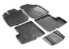 Автомобильные коврики Rival для Renault Logan седан 2004-2014, полиуретан, с крепежом, с перемычкой, 5 шт., 14702004