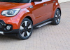 Фото Пороги алюминиевые Rival "Bmw-Style" для Kia Soul 2017-