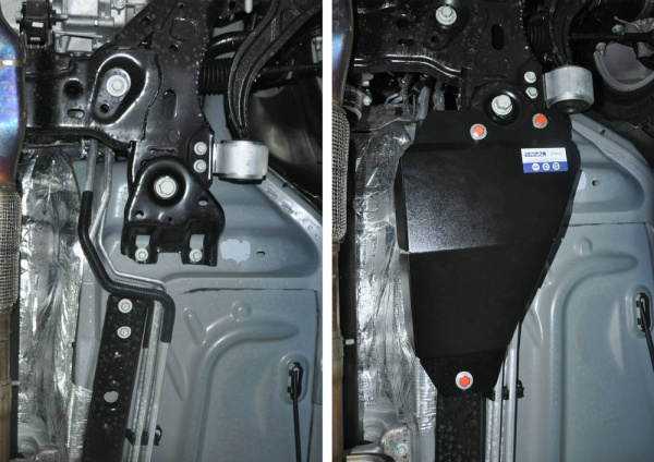 Фото Защита трубок кондиционера Автоброня для Ford Explorer, V - 3,5 2011-2013 2013-2015