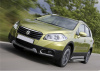 Пороги алюминиевые Rival "Premium" для Suzuki SX4 2015-
