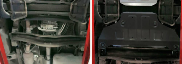 Фото Защита КПП Автоброня для Mercedes Benz Sprinter Classic, V - 2,1D 2013-