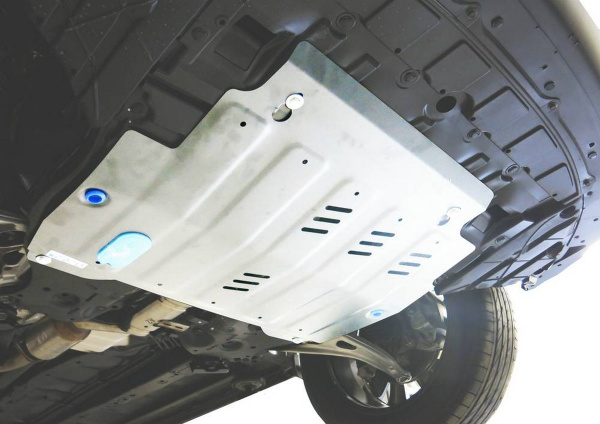 Фото Защита картера и КПП Rival для Infiniti QX60 2013-2016 2016-н.в., алюминий 4 мм, с крепежом, 333.2415.2