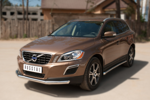 Фото Защита переднего бампера d63 (секции) Volvo XC60 2008-2013