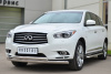 Фото Защита переднего бампера 75х42 (дуга) 75х42 (дуга) INFINITI JX35-QX60 2013-2016