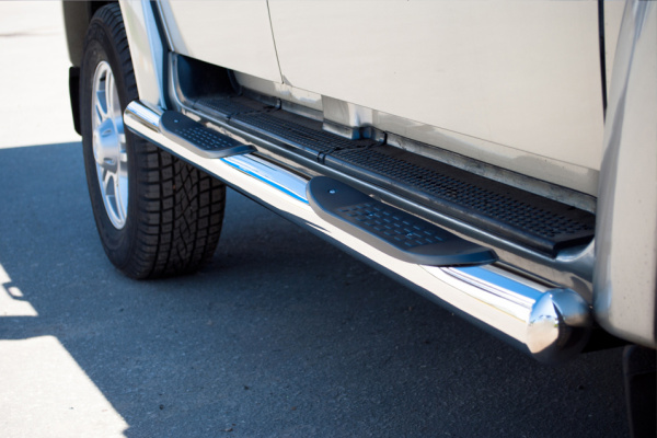 Фото Пороги труба d76 с накладками (вариант 3) UAZ Patriot 2005-2013