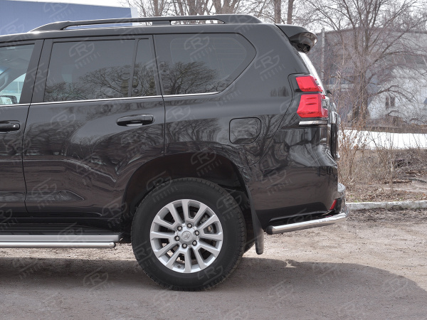 Фото Защита заднего бампера d63 секции TOYOTA LC PRADO 150 2017-