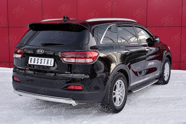 Фото Защита заднего бампера d63 дуга KIA SORENTO PRIME CRDI 2015-2018