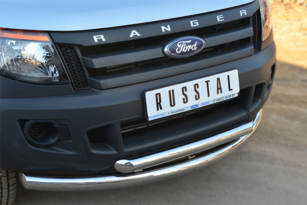 Фото Защита переднего бампера d76/63 (дуга) FORD RANGER 2011-