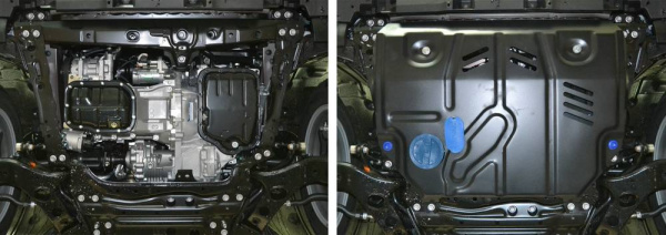 Фото Защита картера и КПП Автоброня для Lexus NX, 300h AWD V-2,5 Hybrid 2014-