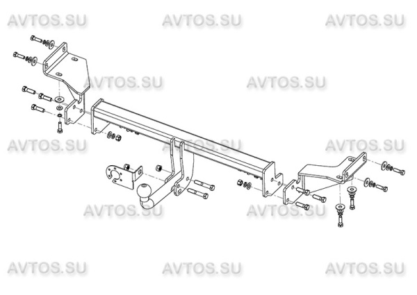 фото Фаркоп Avtos для Hyundai Tucson (2015-2018)