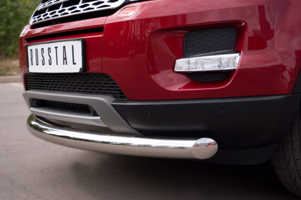 Фото Защита переднего бампера d76(дуга) LAND ROVER Range Rover Evoque Prestige u Pure 2011-2017