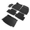 Комплект ковриков салона и багажника Rival для Chevrolet Cruze I хэтчбек 2011-2015, полиуретан, с крепежом, с перемычкой, 6 шт., K11003002-1