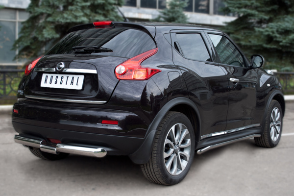 Фото Защита порогов d42 NISSAN Juke 4х4 2010-2014