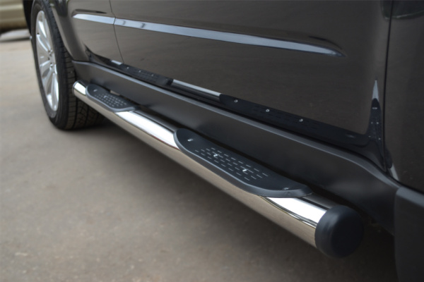 Фото Пороги труба d76 с накладками (2 вариант) SUBARU Forester 2008-2012